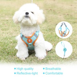 Dog Harness for Dogs, Dog Harness, Puppy Harness, Small Dogs, Puppy Harness, Dog Harness, Reflective, XS, Blue