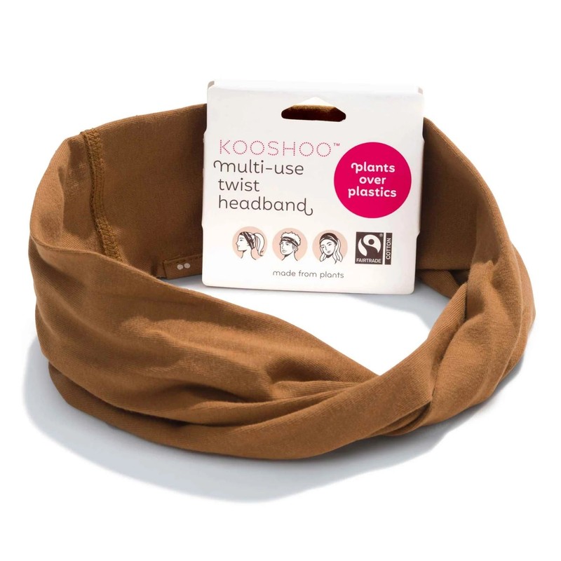 Kooshoo Organic Twist Headband, Pink Mist