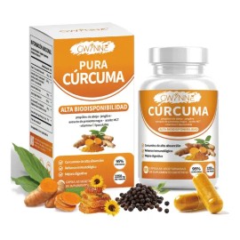 Gwynne Curcumin Turmeric 2250mg 90 Capsules- Curcuminoides Al 95% Con Extracto Orgánico De Cúrcuma ,gengibre,pimienta Negra Y Extracto De Propólis De 