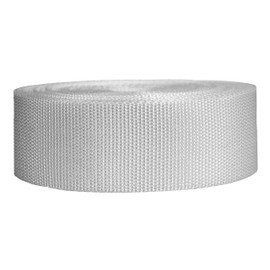 Strapworks Heavyweight Polypropylene Webbing - Heavy Duty Poly Strapping for Outdoor DIY Gear Repair, 2 Inch x 10 Yards - White