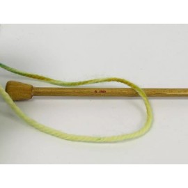 ICE Organic Wool Bulky Hand Paint Yarn 78821 Ice 100gr 131yds Blue Ochre Green Cream