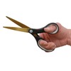 Westcott 55847 8-Inch Titanium-Bonded Scissors For Office and Home, Black/Gold,