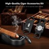 TISFA Cigar Ashtray Set, Portable Ash tray for Outdoor, Hole