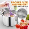 NutriChef 8 Qt Heavy-Duty Stockpot with Stainless Steel Lid -