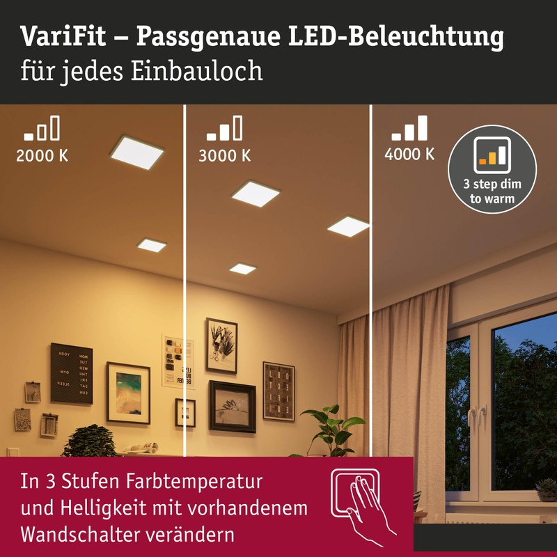 Paulmann Areo 93100 LED Panel Recessed Panel IP44 175 x