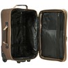 Rockland Fashion Softside Upright Luggage Set,'Expandable,Lightweight,Telescopic Handle,Wheel, Brown, 2-Piece (14/19)