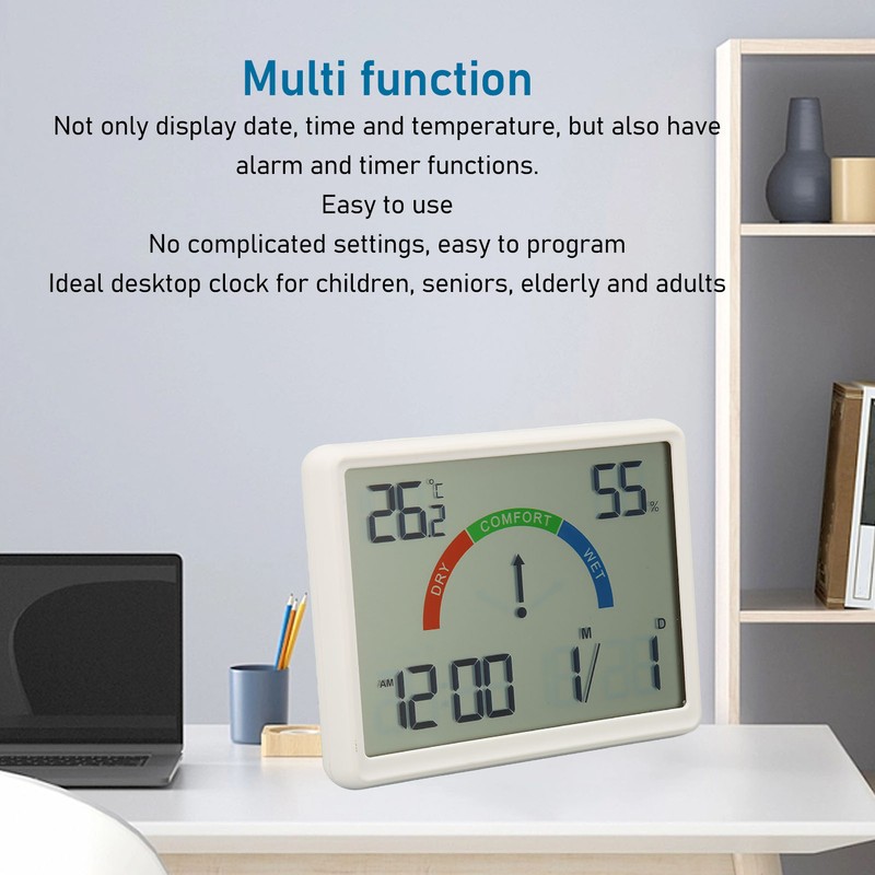 Digital Alarm Clock with Support Legs Large Numbers Magnetic Digital