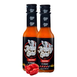 Jersey Girl Scorchin' No Salt/Sodium Free Hot Sauce 5oz (Carolina Reaper & Dragon's Breath Pepper Sauce (2 Pack) - All Natural