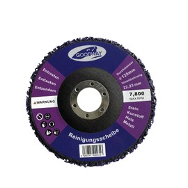 Goodway® Cleaning Discs │ Pack of 5 │ Diameter 125 mm │ Purple │ Nylon Fabric Discs for Angle Grinder │ For Rust, Paint and Dirt Removal