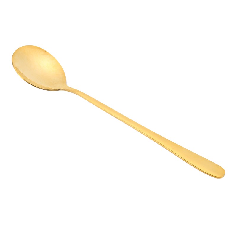 Gold Soup Spoon Polishing Process Rust Prevention Brass Table Spoon
