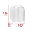 4Pack Toothbrush Holder Wall Mounted with Cover for Bathroom, Self-Adhesive