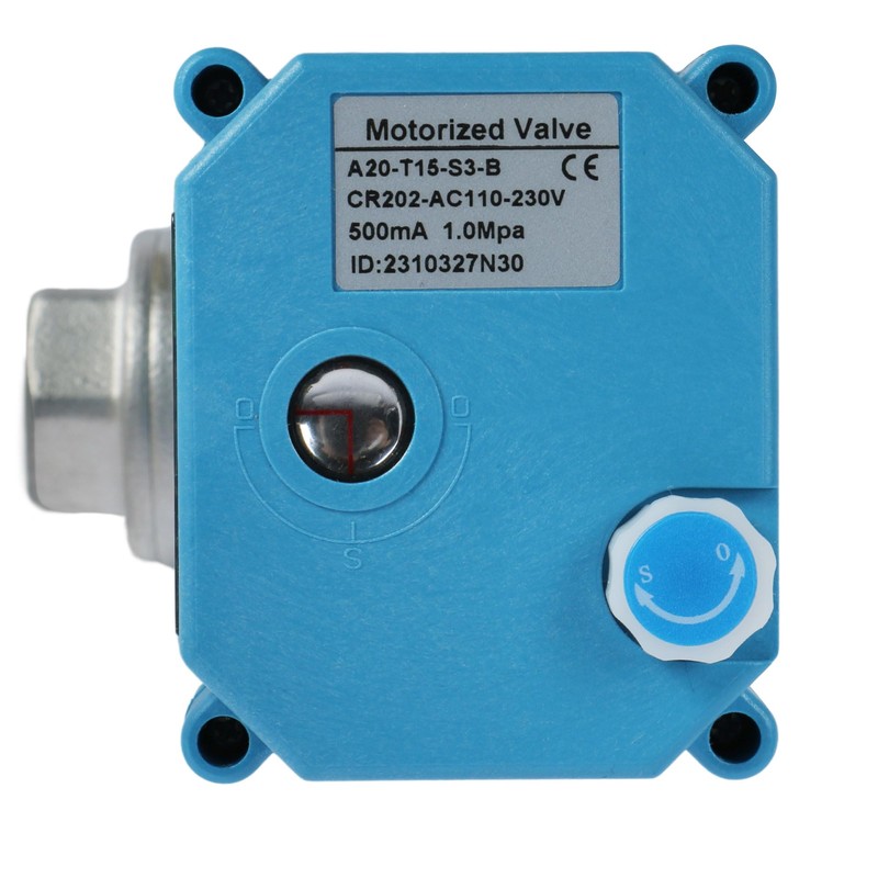 U.S. Solid 3-Way Motor Ball Valve, Stainless Steel Zone Valve,