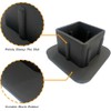 Trailer Hitch Tube Cover Plug 2Inch Rubber Receiver Tube Hitch