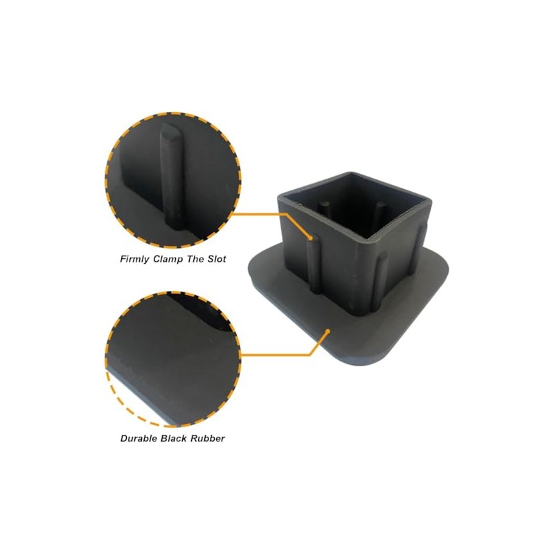 Trailer Hitch Tube Cover Plug 2Inch Rubber Receiver Tube Hitch