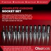 Olsa Tools SAE Deep Socket Set - 1/4-Inch Drive, 13pc