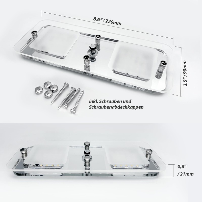 Dream lighting Ceiling Light 12 V Motorhome with Switch Caravan