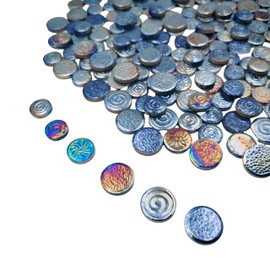 500g Mixed 3 Sizes Random Round Ceramic Mosaic Tiles DIY Creative Ceramic Mosaic Tiles for Craft Plates, Flower Pots, Vases, Cups, Mosaic, Handmade Home Decoration