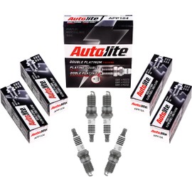 Autolite APP104 Double Platinum Automotive Replacement Spark Plugs (4 Pack)