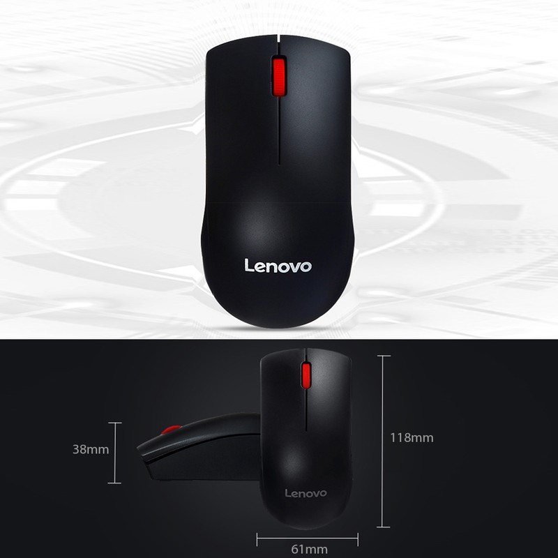 Lenovo M120 Pro Wireless Mouse 2.4GHz Laptop Mouse with USB