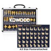 KOWOOD Router Bits Set of 40 Pieces, 1/2 Inch Shank,