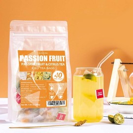 ULTHMOK Passion Fruit Tea 40Bags Cold Brewing Tea No Additives Dried Fruit Tea