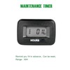 Yooreal AC/DC 5-277V Digital OEM Hour Meter Gauge, Regular Maintenance