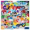 Programming Language Stickers for Laptop (100 Pieces), Gift for Children,