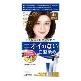 Salon De Pro Hair Color Gray Hair Cream Type - 4K Maroon Light Brown