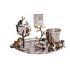 Yair Emanuel Havdallah Set - Stainless Steel - Pomegranates