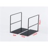 2pcs Bookends Bookshelf Iron Multi-functional Simple Reading Book Storage Book