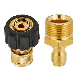 Fulillanlun High Pressure Washer Adapter Set Quick Connect Kits Tool to Wand M22 to 1/4 Quick Connect