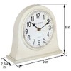 Lily's Home Antique Inspired Farmhouse Desk Or Mantel Clock, Battery