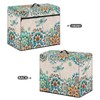 Mumeson Boho Flower Dragonfly Sewing Machine Cover, Portable Dust Protection