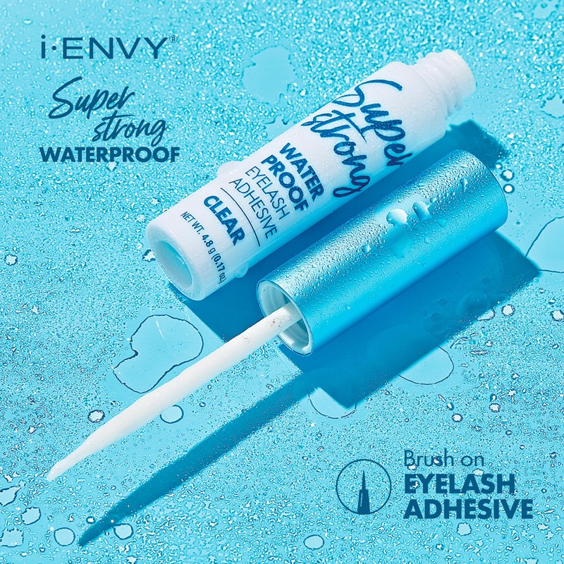 i-ENVY Super Strong Waterproof Clear Eyelash Adhesive, Long Lasting Sweat