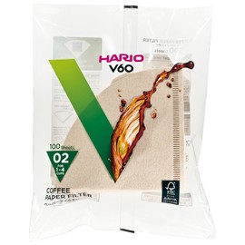 HARIO VCF-02-100M Paper Filter for V60, 06.6 ft (02 m), For 1-4 Cups, 200 Sheets