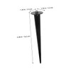 Abaodam 4Pcs Garden Ground Spikes for Outdoor Stake Lights Durable