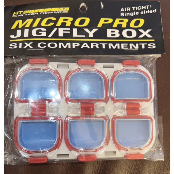 HT MICRO PRO ICE JIG / FLY BOX SIX COMPARTMENTS