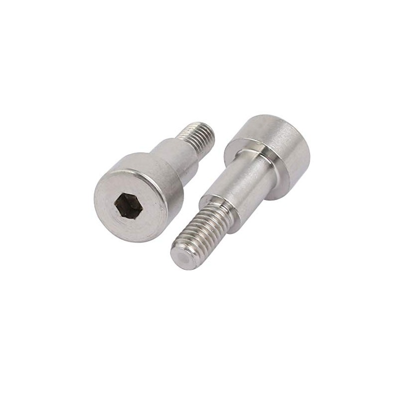 sourcing map M6 de 304 Stainless Steel Hexagonal Shoulder Bolts