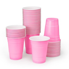 xo, Fetti xo, Fetti Party Decorations Pink Plastic Cups - 50 Matte Disposable 16 oz Cups | Bachelorette Party, Birthday Party, Party Favors, Baby Shower Supplies