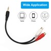 AHIER 3.5mm Gold 1/8 Stereo Mini Jack Male to 2