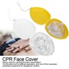 Pocket Resuscitator OneWay Valve Breathing Emergency Artificial CPR Rescue Face