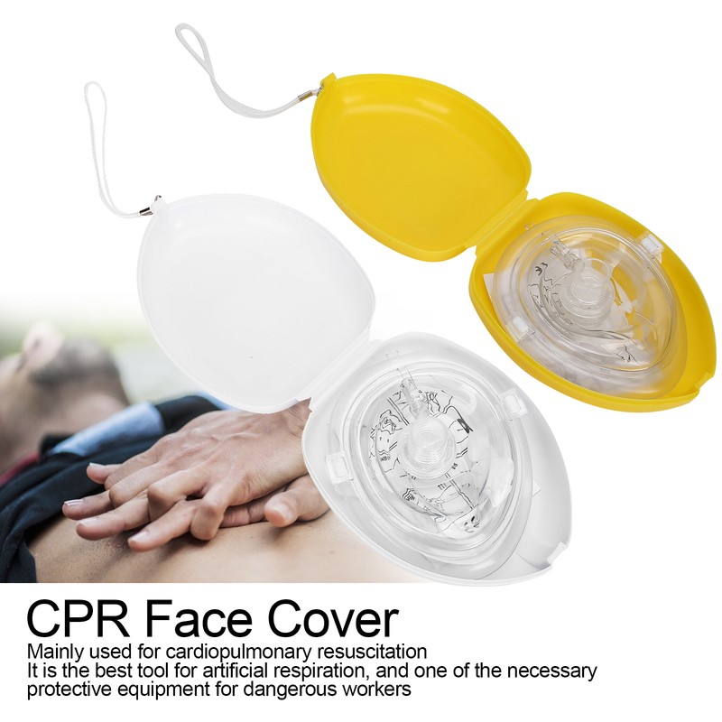 Pocket Resuscitator OneWay Valve Breathing Emergency Artificial CPR Rescue Face
