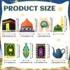 HunnmingRe 24 Pcs Ramadan Tree Ornaments Felt Eid Mubarak Decorations