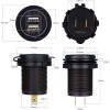 Ginsco Dual Usb Car Charger Adapter 12V 4.2A With Inline