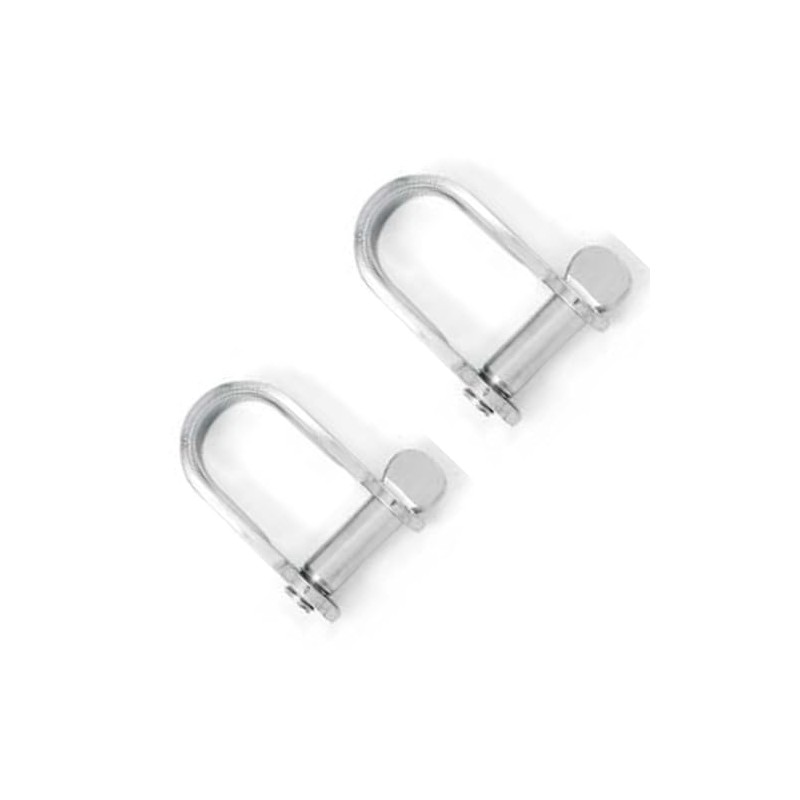 6mm Flat Shackles Stainless Steel A4-Marine Grade (316) - for