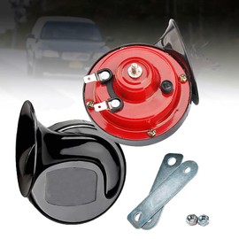 Dual Tone Car Horn,2Pcs 300DB Super Loud Train Horn Air Horns 12V Waterproof Double Horn Raging Sound Electric Snail Horn For Car Motorcycle Bikes Truck And Boats