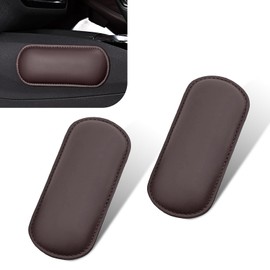 Zikefest 2PCS Car Door Armrest Pads, Arm Rest Elbow Pads, Car Armrest, Soft Leather Car Armrest Cushion, Universal Car Interior Accessories, Car Knee Pads for Arm Support Protect (Brown)