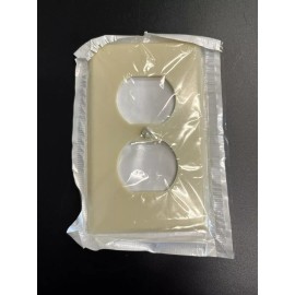 Leviton 86003 Ivory 1-Gang 1G Outlet Cover Duplex Receptacle Wallplate 1 PIECE
