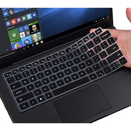 Keyboard Cover for Dell Latitude 5420 5430 5431 14", Latitude 7410 7420 7430 14", Dell Latitude 7520 15.6", Dell Latitude 9000 9420 9430 9510 9520 Keyboard Protective Skin, Black