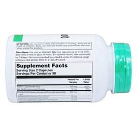 SOLARAY Solaray - Echinacea W/C &, 425 mg, 100 capsules